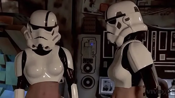 Τα καλύτερα βίντεο κλιπ Vivid Parody - 2 Storm Troopers enjoy some Wookie dick