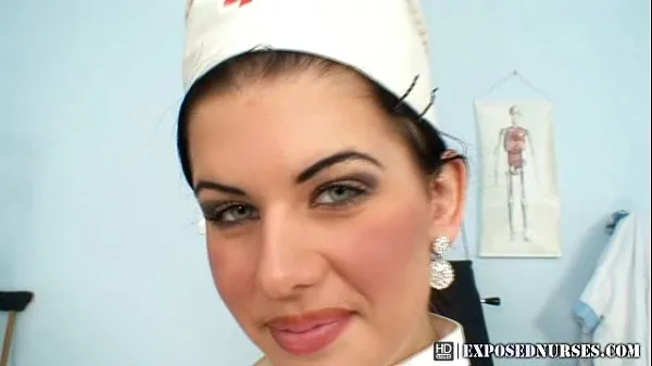 Video klip Nurse uniform wearing Sandra pussy masturbation at gyno terbaik