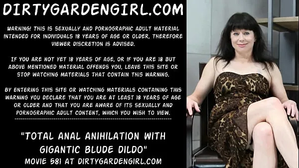 Najlepsze Dirtygardengirl Total anal anihilation with gigantic blude dildo klipy Filmy