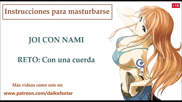 I migliori video di clip JOI hentai spagnolo, Nami One Piece, Istruzioni per masturbarsi