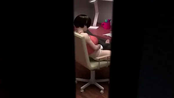 أفضل مقاطع فيديو 3D Hentai | Sister caught masturbating and fucked