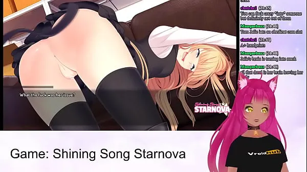 Melhores clipes de VTuber LewdNeko toca Shining Song Starnova Julie Route Parte 3 Vídeos