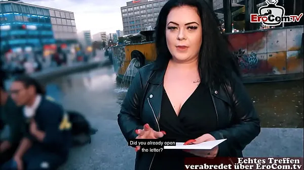 Best German fat BBW girl picked up at street casting klipp videoer