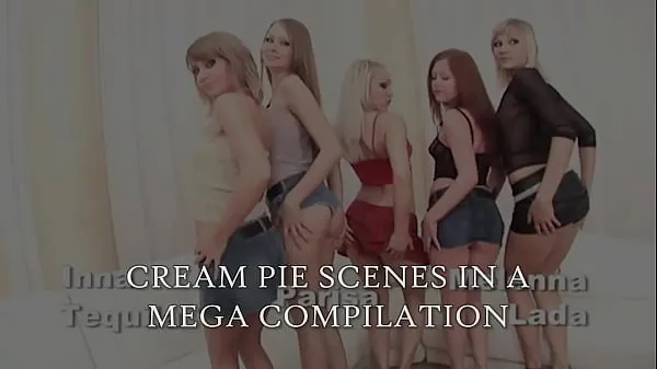 Najboljši posnetki Cream Pie Orgy - Mega Compilation (Part 2 videoposnetki